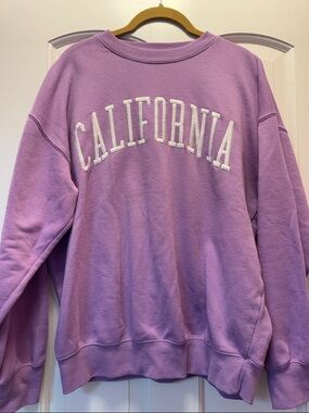 Reflex Lavender Purple "California" Crewneck Sweatshirt